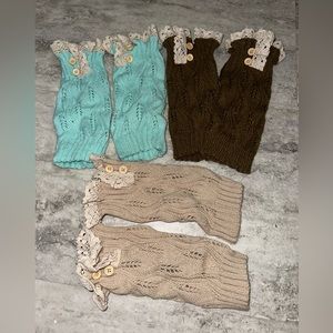 Sets of boot toppers